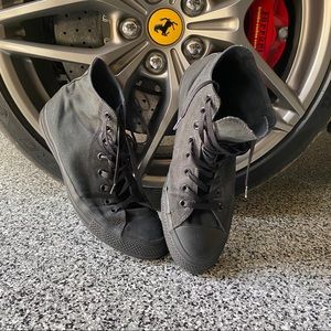 Men’s Converse Black Monochrome High Tops Size 12